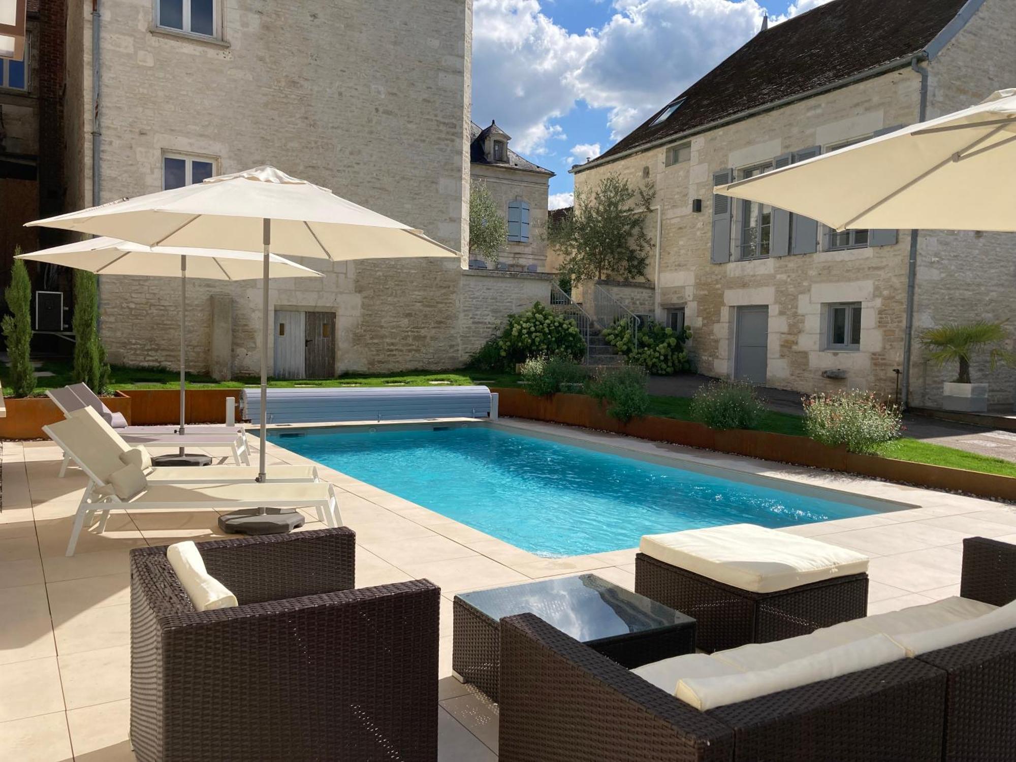 La Villa Lombardi En Champagne, Avec Piscine Privee Et Jacuzzi Les Riceys Kültér fotó